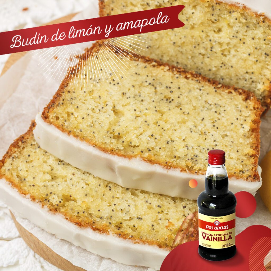 Budín de limón y amapola