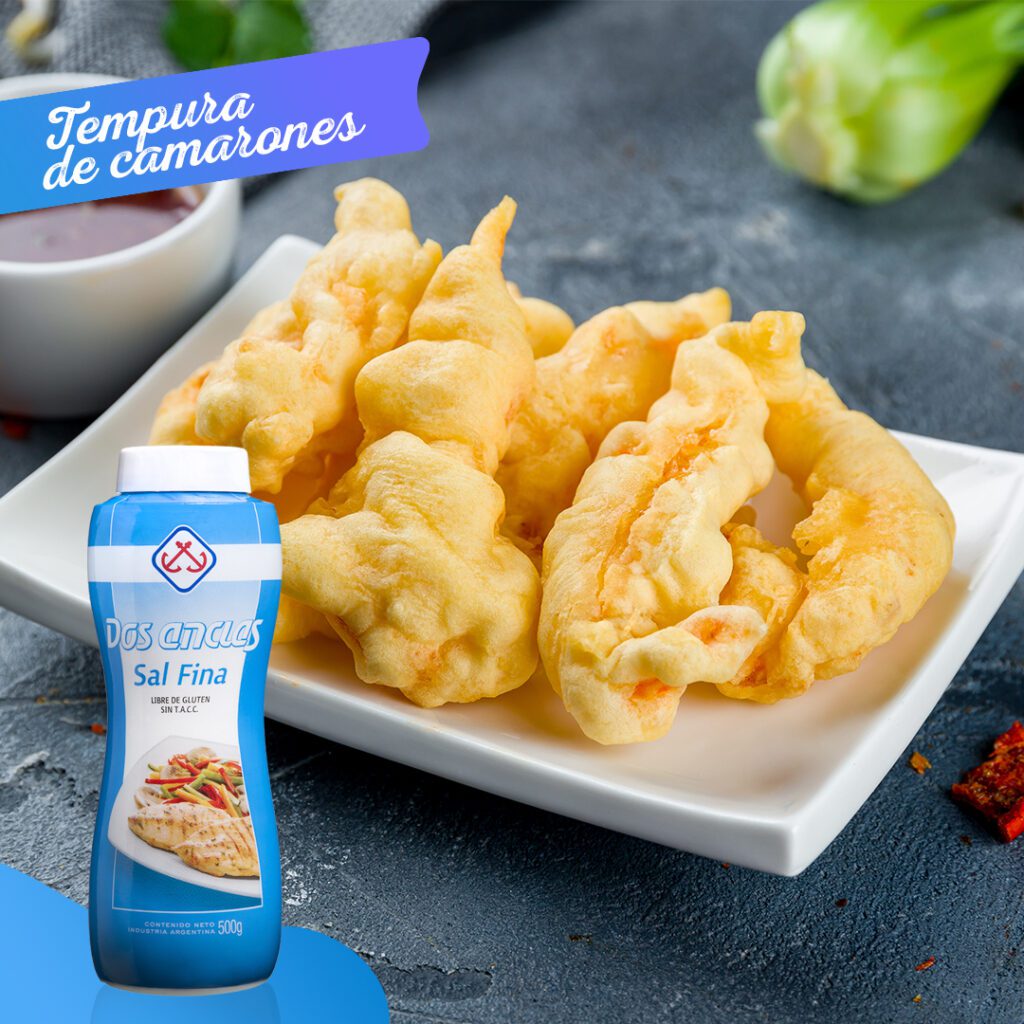 Tempura de camarones