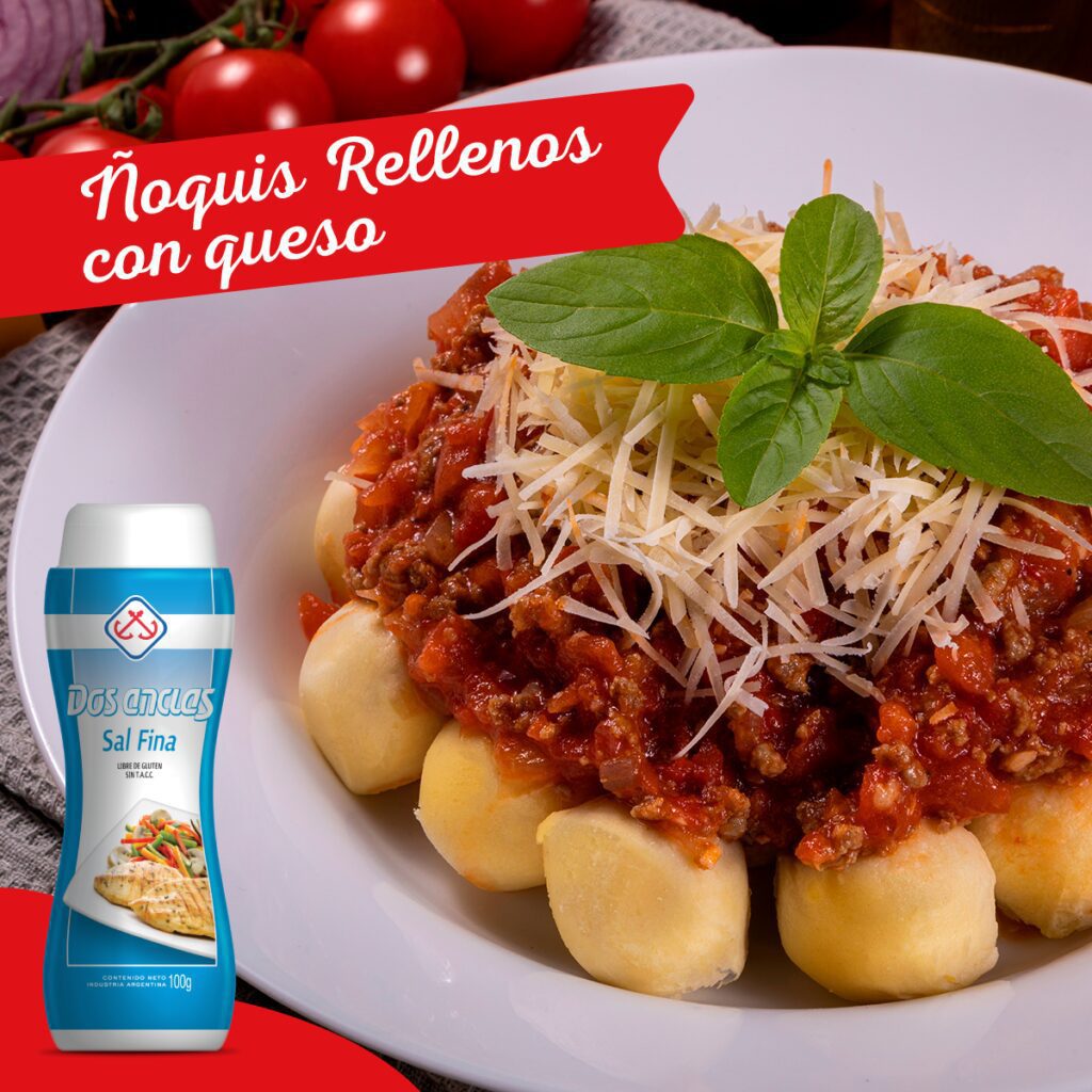 Ñoquis Rellenos con queso