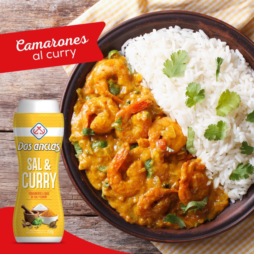 Camarones al curry