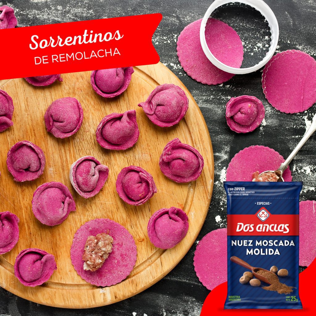 Sorrentinos de remolacha