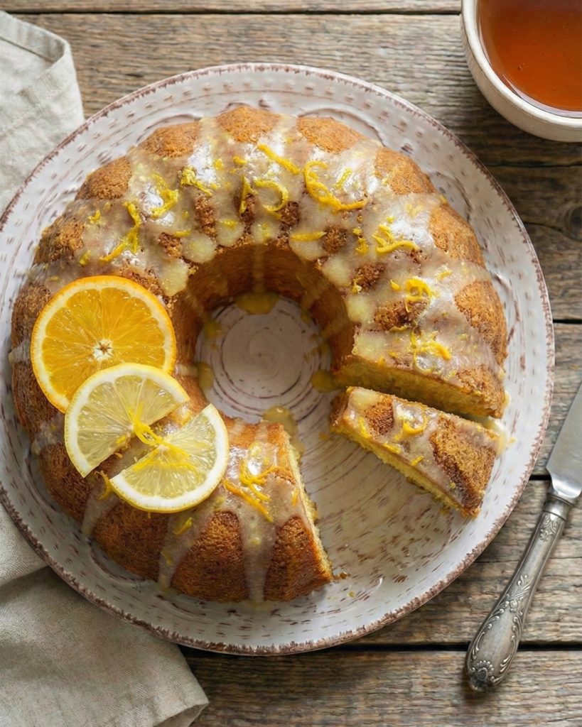 Budín de naranja y limón
