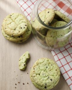 Cookies de Pistacho con Chips de Chocolate