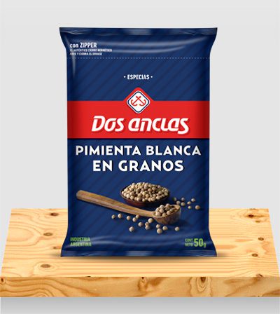 Especias Pimienta Blanca en Grano x 50g