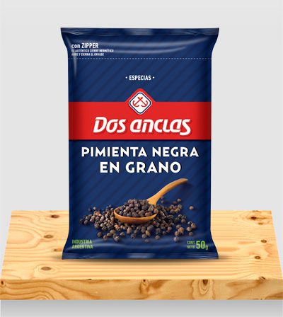 Pimienta Negra en Grano x 50g – Dos Anclas