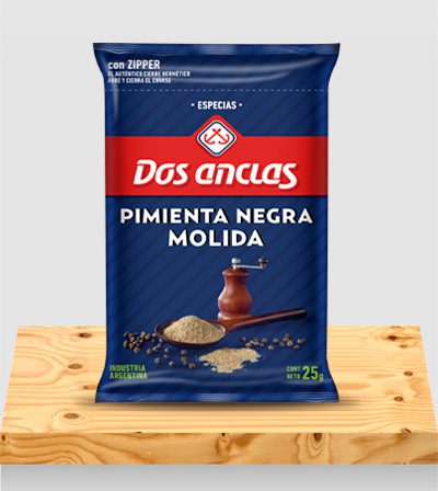 Especias Pimienta Negra Molida x 25g