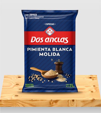 Especias Pimienta Blanca Molida x 25g