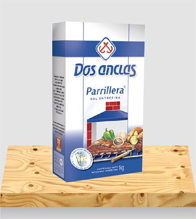 DOS ANCLAS sal fina Estuche 500gr